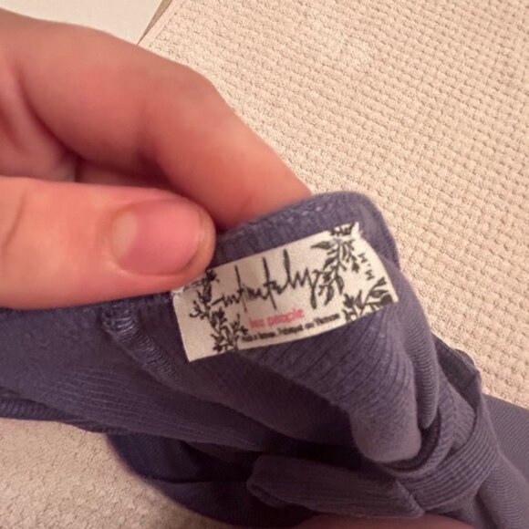 Free People Intimately Blue Ribbed Tank Top (Women’s M) - Picture 6 of 9